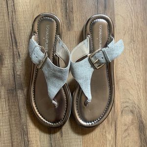 Donald J. Pliner Sandals Women's 6.5 Silver